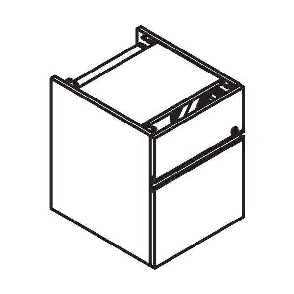 Groupe Lacasse Pedestal, SS Handle, B/F, 15inx17-1/2inx19-1/4in, Niagara LAS4XFA - main